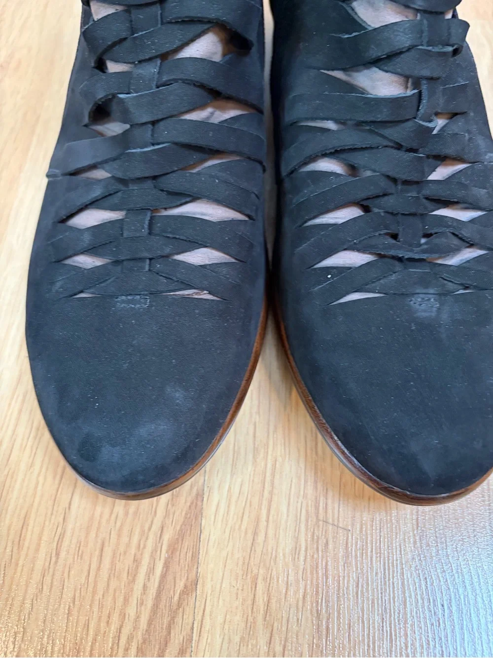 Naot Black Velvet Nubuck Leveche Ankle Boots Size 41 (10/10.5)